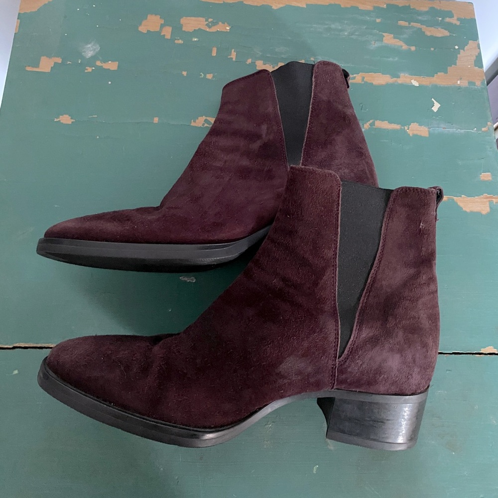 Gabriella Rocha Purple Suede Bootie